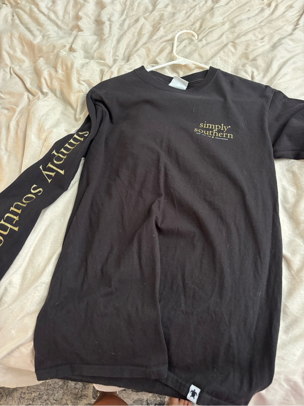 Simply Southern Black Long-Sleeve  Top - Black